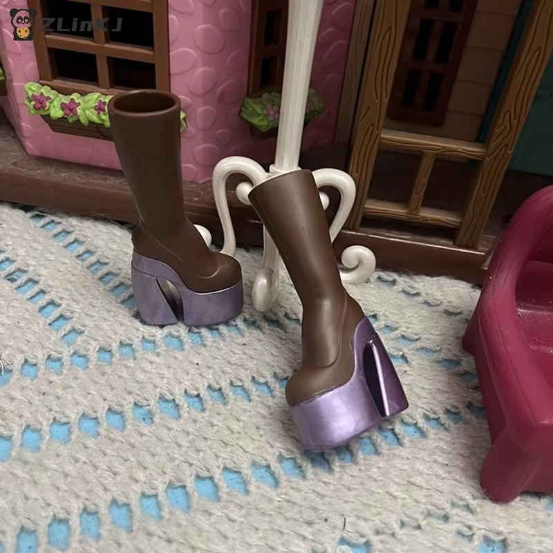 MYPANDA Mini Puppe Simulation High Heel Stiefel, Puppen Zubehör, Kunststoff - Bild 2
