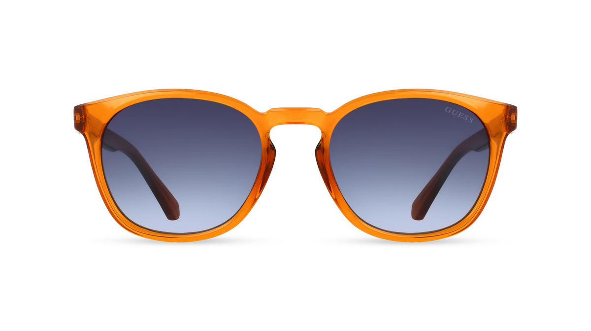Guess GU00045 Sonnenbrille, Vollrand, quadratisch, Kunststoff, Herren, orange - Bild 1