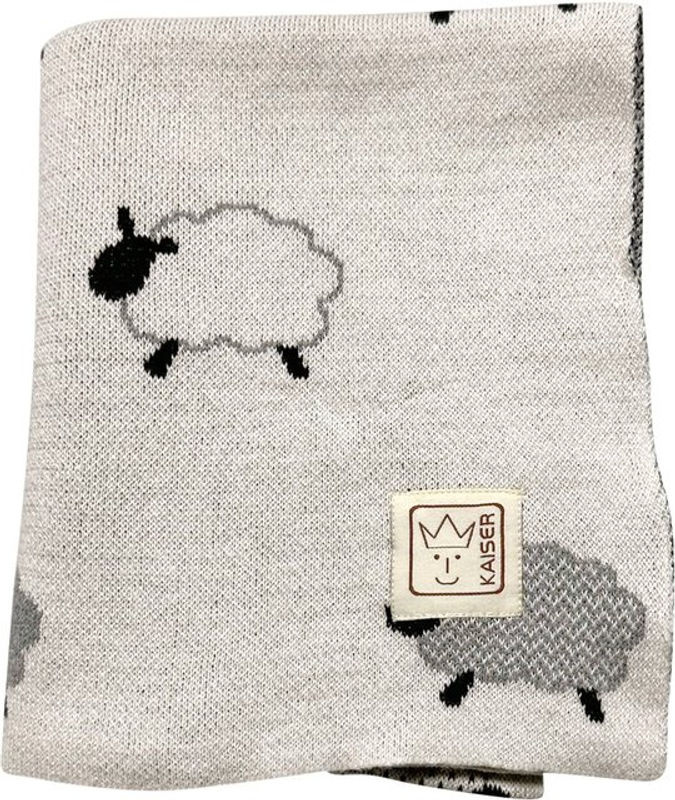Kaiser Babydecke Sheep in Strickoptik aus 100% Organic Cotton, Farbe: Beige, B/H: 80 x 100 cm - Bild 2