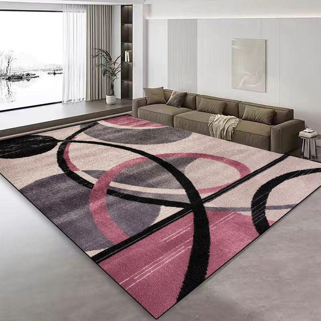 Karpetti Nordischer Abstrakter Teppich in Mehrfarbig, Modernes Geometrisches Design, Rutschfest und Waschbar, B/T: 200 x 300 cm - Bild 1