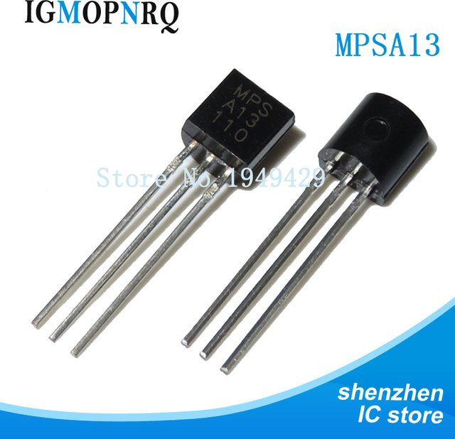 50 Stück MPSA13 TO-92 NPN Transistor in Schwarz, 0,5A 30V - Bild 1
