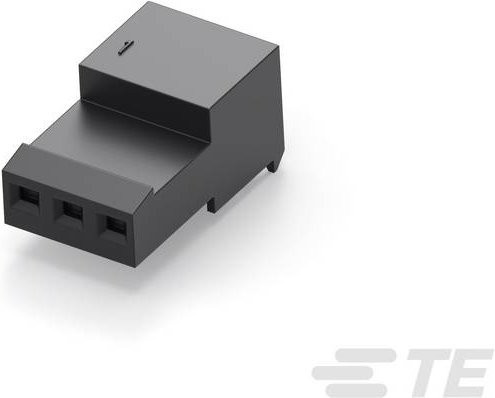 TE Connectivity Einbau-Buchsenleiste Standard in Schwarz aus Kunststoff 3-644574-3 - Bild 1