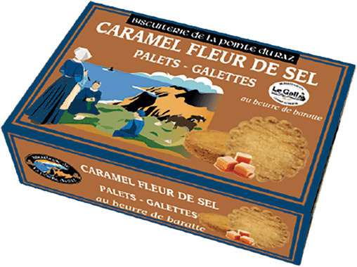 Biscuiterie de la Pointe du Raz Palets und Galettes Caramel au beurre de baratte 360 g - Bild 1