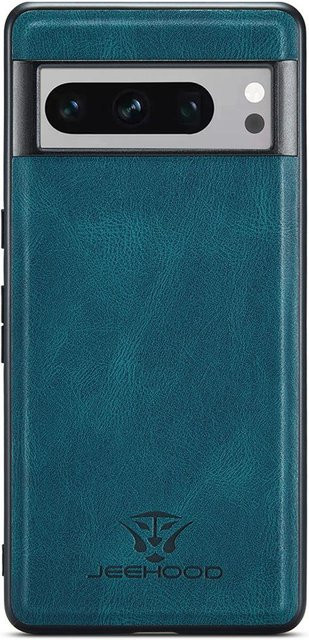 Magnetische Retro-Lederhülle für Google Pixel 8a in Grün mit stoßfestem Silikonrahmen - Bild 1