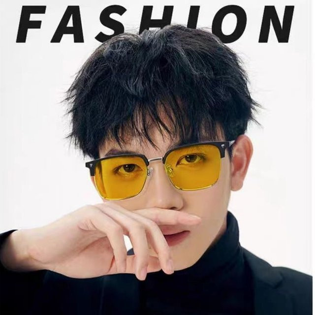 Nachtsichtbrille Unisex, Gelb, Vollrand - Bild 1