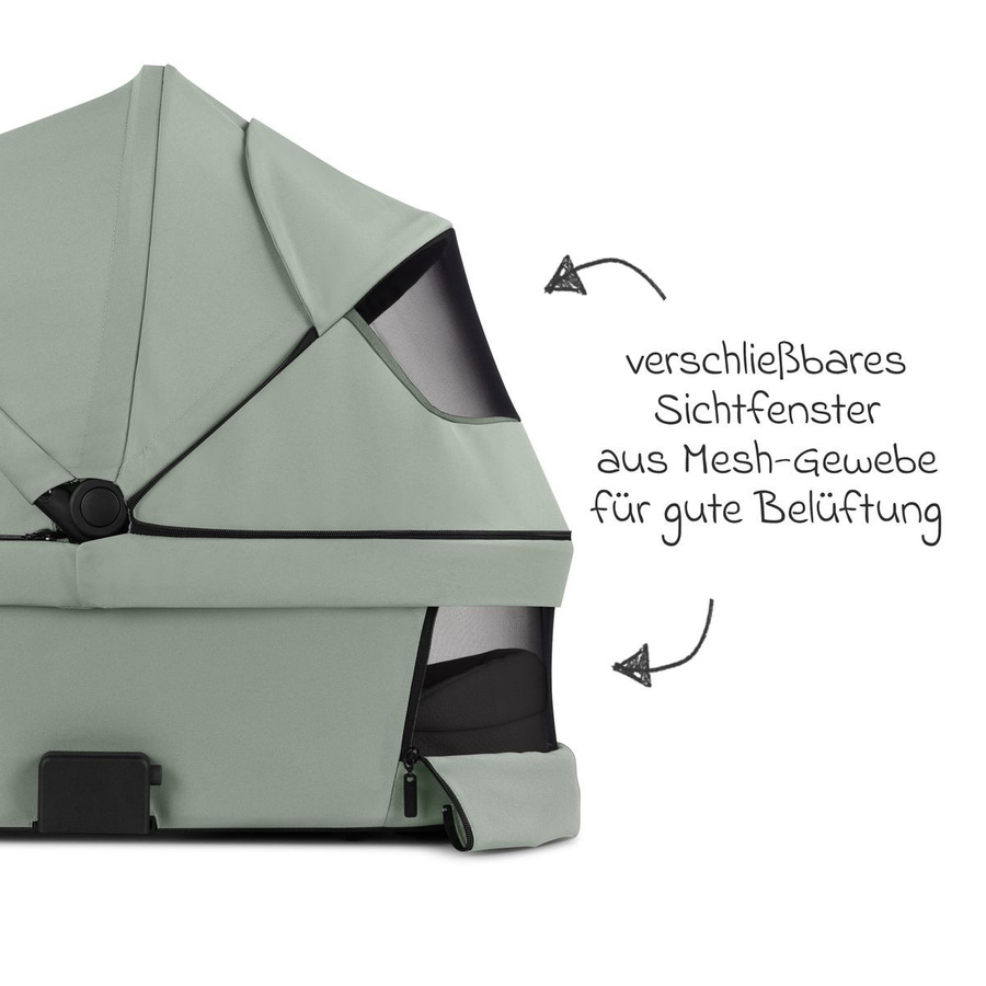 ABC Design Kombikinderwagen Salsa 5 Air in Grün/Mehrfarbig mit Babywanne und Sportsitz - Bild 7