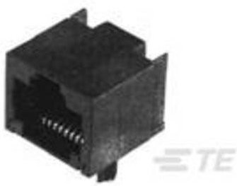 TE Connectivity Modular Jack Inverted mit LEDs in Schwarz 406508-5 - Bild 1