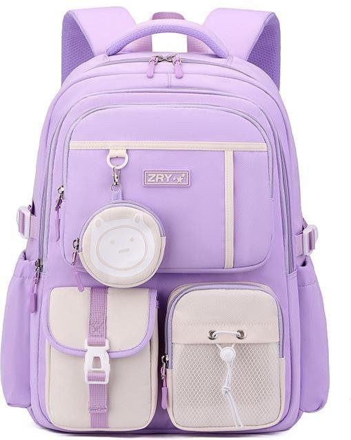Leichter Schulrucksack für Kinder und Teenager von Fancy Style Studio in Lila - Bild 1