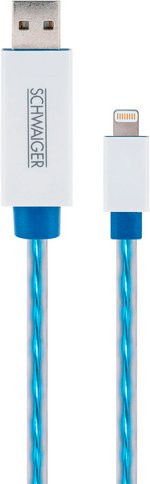 Schwaiger Apple Lightning Kabel USB-A auf Lightning in Weiß - Bild 1