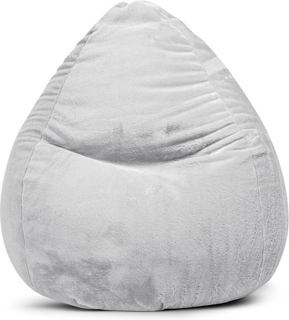 Sitting Point Sitzsack BeanBag Softy 300 in Grau aus Microfaser mit abnehmbarem Bezug - Bild 1