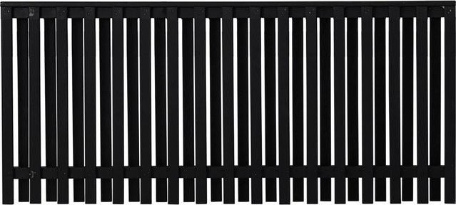 Plus Holz Vorgartenzaun Nagano Palisade aus Nadelholz in Schwarz, Höhe: 180 cm, Breite: 80 cm - Bild 1
