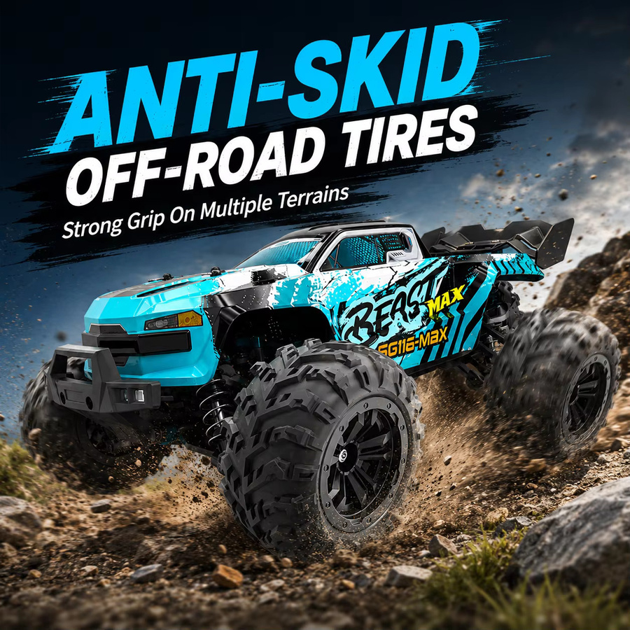 ZNLYRION SG116-MAX Bür Bürstenloser RC-Wagen, Offroad-Truck, 1:16 Maßstab, Metallstruktur, LED-Licht - Bild 6