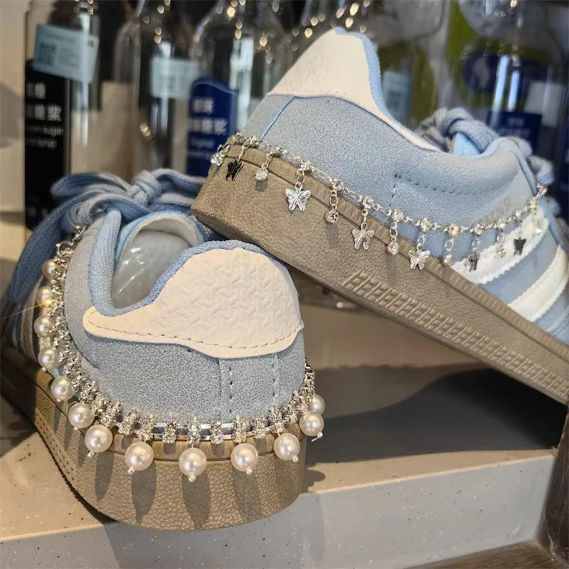 SMATLELF Schuhe Dekoration, Perle, Strass, Schmetterling, Stern, Bogen, Kinder - Bild 2