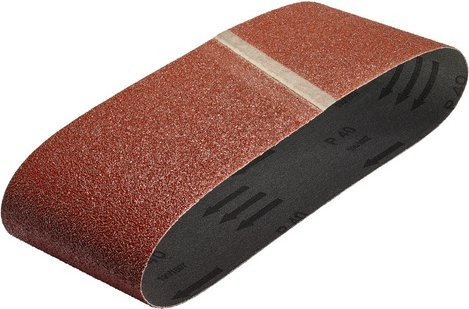 Wolfcraft Schleifband Korund Körnung k40 Rot für Holz und Metall - Bild 1