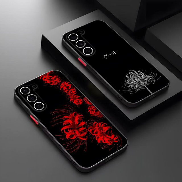 Potdemiel Anime Tokyo Ghoul Handyhülle Matt Transparent für Samsung S21 S22 FE S23 Ultra S24 Plus S25 - Bild 1