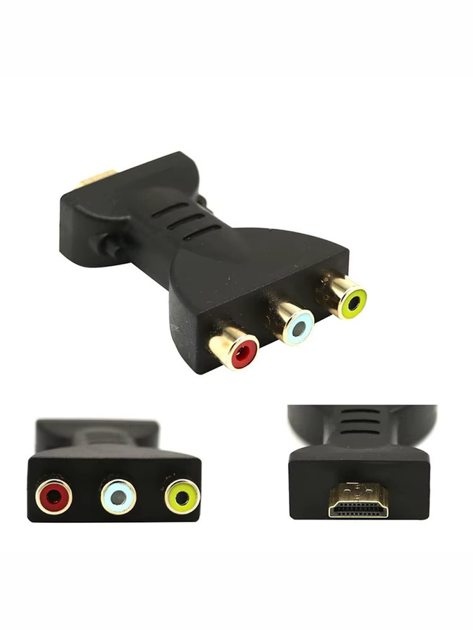 OIMG HDMI zu 3RCA Video Audio AV Adapter in Schwarz für DVD und Projektor - Bild 4