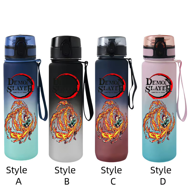 Bandai Demon Slayer Wasserflasche, Cartoon-Figuren, 650 ml - Bild 2