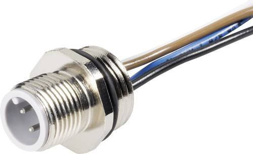 Hirschmann 932 916-206-100 Sensor-Aktor-Steckverbinder M12 Stecker in Silber, 100 Stück - Bild 1