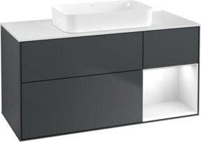 V&B Waschtischunterschrank Finion in Weiß lackiert, B/T: 120 x 60 cm - Bild 1