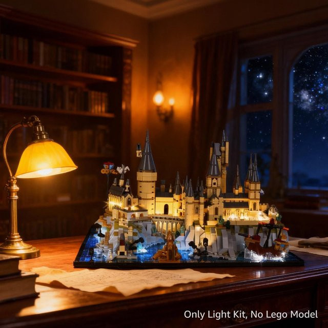 Kyglaring LED-Lichtset für Lego 76419 Harry Potter Hogwarts Bausteine, Dekorative Lampe in Schwarz - Bild 1