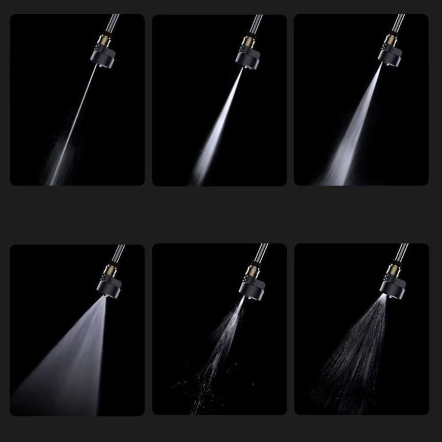 Universelle Hochdruckreiniger Spritzdüse für 4000 psi mit verstellbaren Sprühwinkeln 0, 15, 25 und 40 Grad zur Reinigung und Bewässerung im Garten - Bild 5
