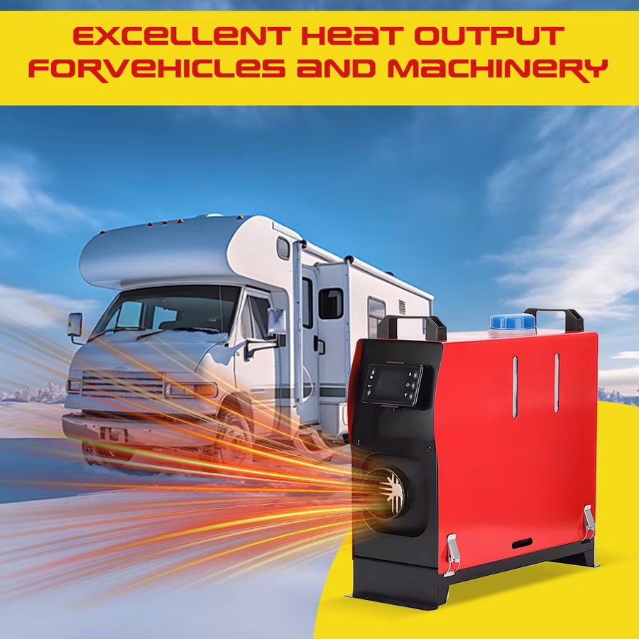 Podofo Diesel-Luftheizung 12V 8KW Standheizung mit LCD-Thermostat in Rot - Bild 5