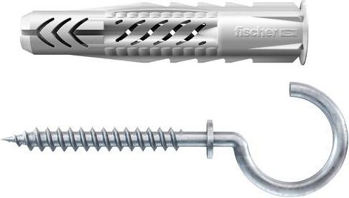 Fischer Universaldübel aus Nylon, 35 mm Länge und 6 mm Durchmesser, 25 Stück - Bild 1