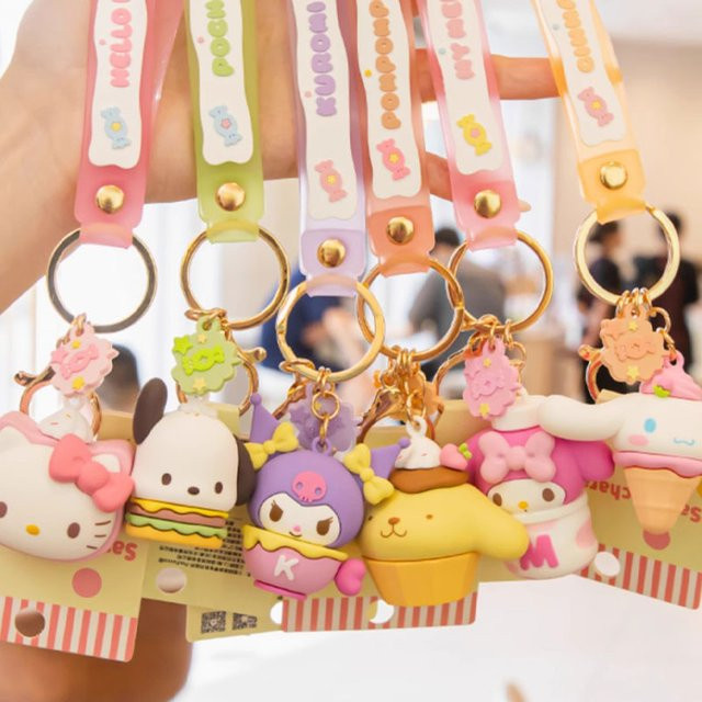 Sanrio Hallo Kitty Pochacco Schlüsselbund, Action Figur Puppe, Anhänger - Bild 1
