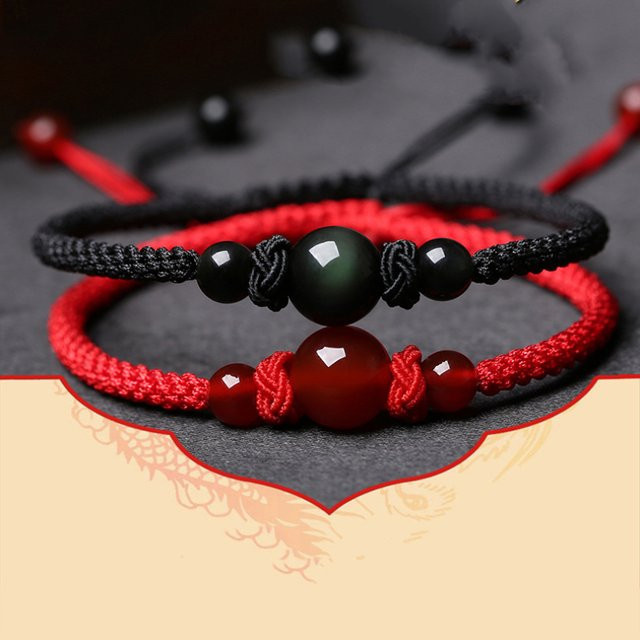 HJUEY Armband, Naturstein, Schwarz, Herren - Bild 1