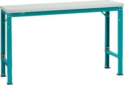 Manuflex Grundtisch UNIVERSAL Spezial aus Kunststoff in Lichtgrau und Wasserblau, Breite: 150 cm, Tiefe: 80 cm - Bild 1