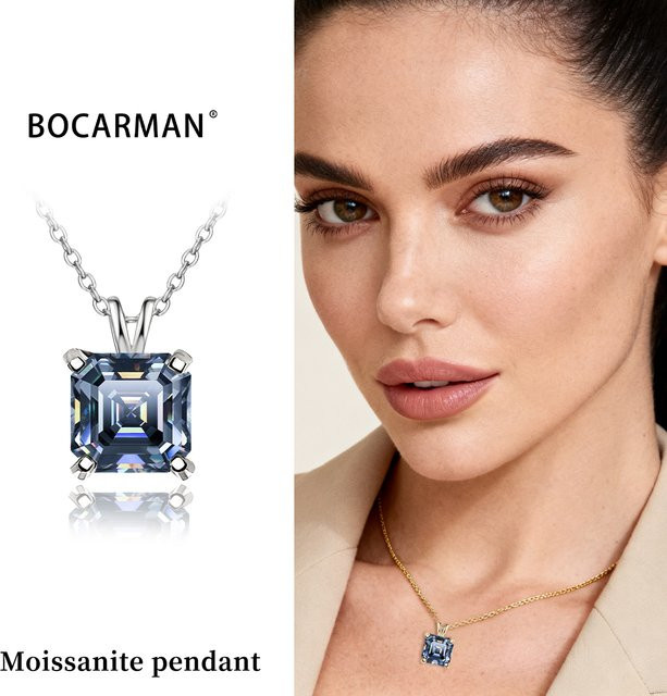 BOCARMAN Anhänger, 925 Silber, Moissanit, Damen - Bild 1