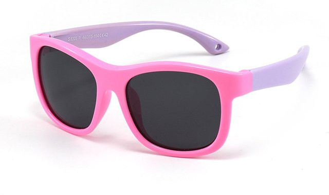 Techsuit 8306-C42 Baby-Sonnenbrille, Vollrand, Square, Kunststoff, pink purple - Bild 1