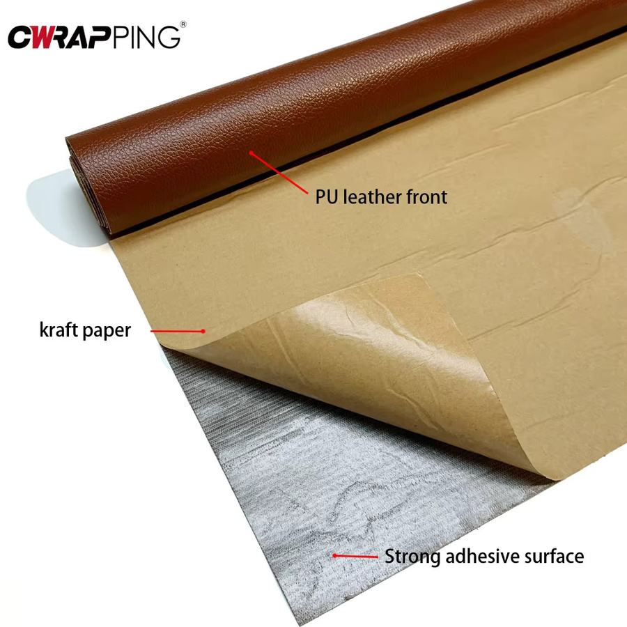 Wasserdichte Vinyl-Reparaturfolie in Mehrfarben für Autoverpackungen und DIY-Projekte aus PU-Leder - Bild 3
