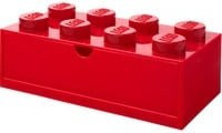 Room Copenhagen Aufbewahrungsbox Schreibtischschublade stapelbar aus Kunststoff, Rot - Bild 1