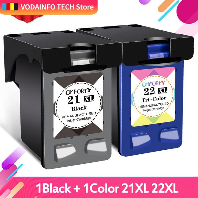 HP 21XL Tintenpatronen Ersatzset für Deskjet F2280 F4180 F4100 F2100 F2200 F300 in Schwarz und Multicolor - Bild 1