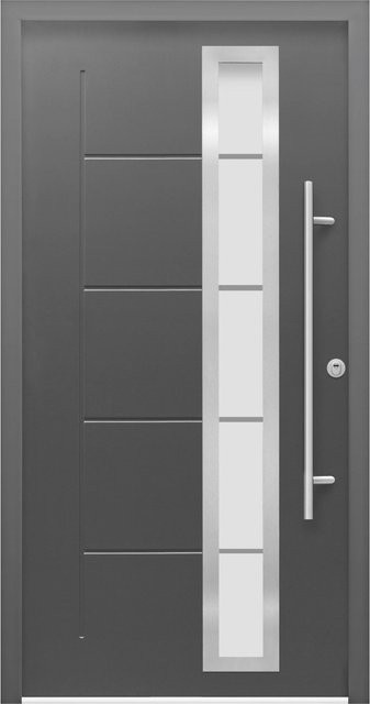 Splendoor Sicherheits-Haustür ThermoSpace Prime Paris RC2 in Anthrazit mit Glaseinsatz, B/H: 110 x 210 cm, Rechtsanschlag - Bild 1
