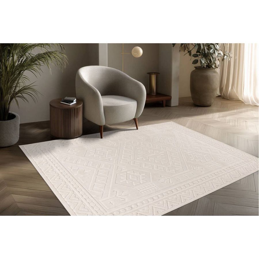 Kayoom Teppich Dreamcatcher 425 in Elfenbein und Beige, B: 80 cm, L: 150 cm - Bild 2