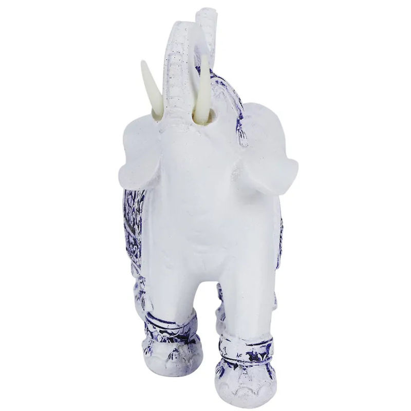 TOMTOP JMS Tierfigur aus Kunstharz als dekoratives Ornament in Blau und Weiß - Bild 3