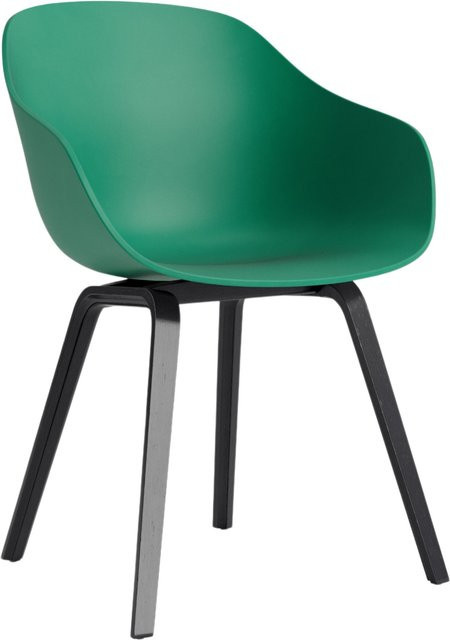 HAY About A Chair AAC 222 Armlehnenstuhl in Grün mit Eichengestell - Bild 1