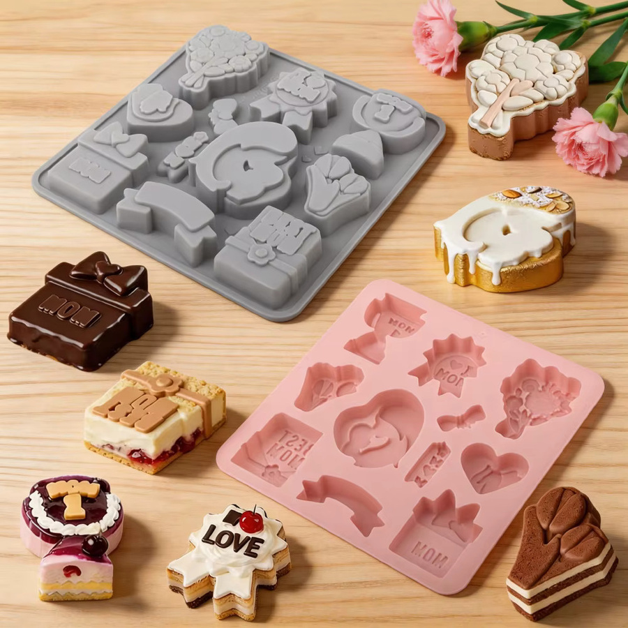 Silikonform für Backformen, Schokolade, Mousse, Pudding und DIY Seife - Bild 1