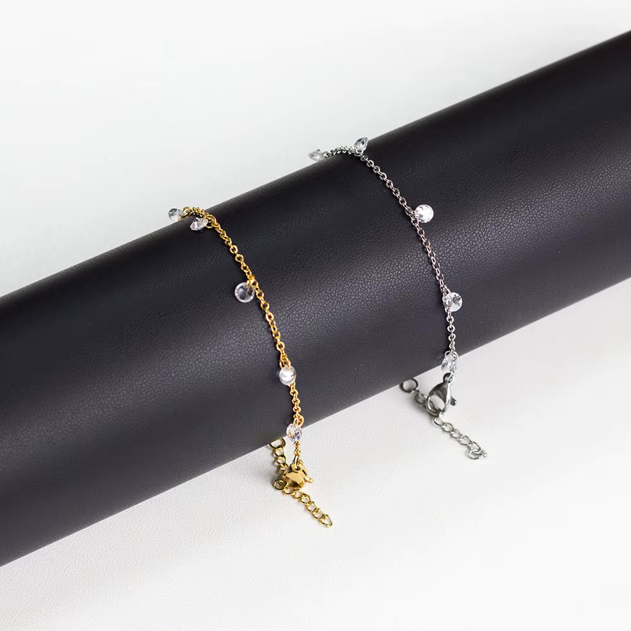LUXUSTEEL Armband Edelstahl, Silber, Zirkonia, Damen - Bild 2