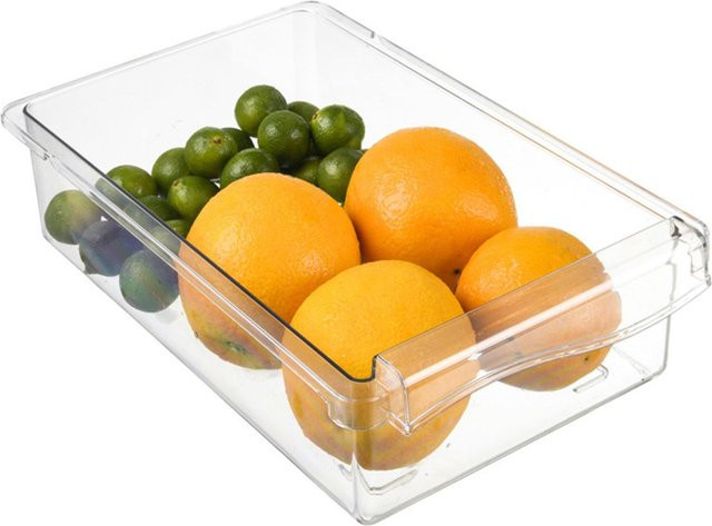 Transparente Eieraufbewahrungsbox von OutsideWorld aus ABS und PET in Orange mit Schubladenfunktion - Bild 1
