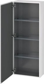 Duravit L-Cube Halbhochschrank Eiche Schwarz mit Glastür, B/T/H: 50 x 24,3 x 132 cm - Bild 1