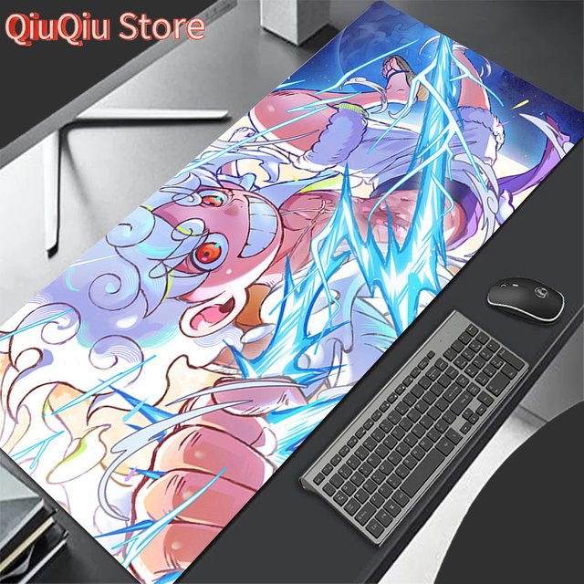 Potdemiel XL Mauspad Anime Design Weiß Multicolour Erweiterte Schreibtischunterlage für PC und Laptop - Bild 1