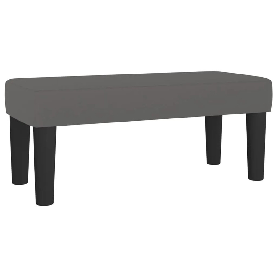 vidaXL Sitzbank Grau aus Kunstleder für das Wohnzimmer B/T/H: 70 x 30 x 30 cm - Bild 2