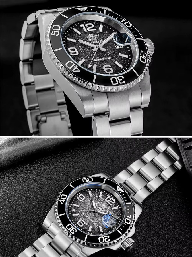 ADDIESDIVE Armbanduhr Quarz, Edelstahl, Schwarz, Herren - Bild 7