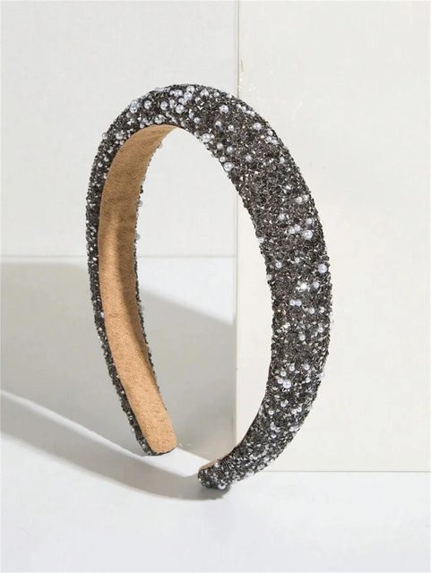 Haarband Perle, Kristall, grau, Damen - Bild 1