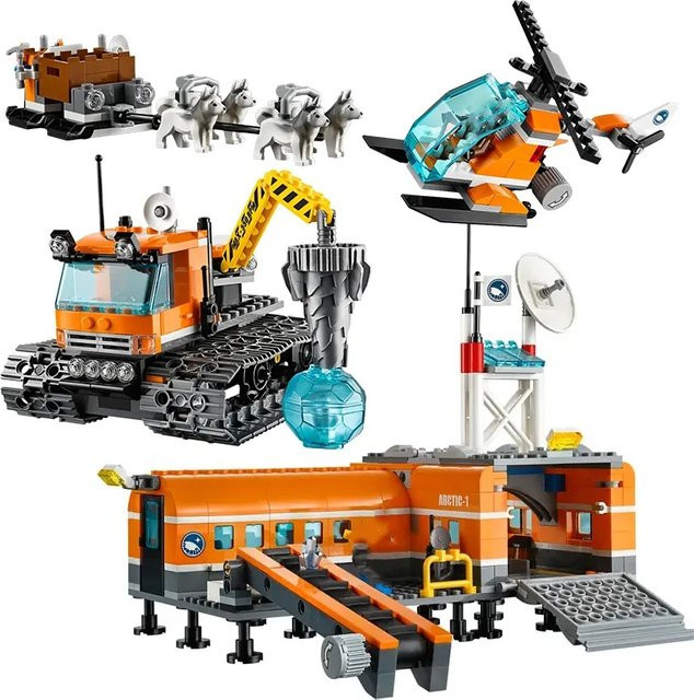 GSF Polar Adventure Arctic Base Camp Eisbär MOC Spielzeug Set mit bunten Bausteinen für Kinder - Bild 1