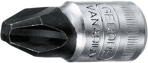 Gedore Steckschlüsseleinsatz IKS 20 1/4 Zoll PH 2 mit 37 mm Länge in Silber - Bild 1