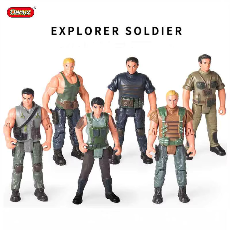 Oenux Explorer Soldaten-Actionfigur Polizist, 1/12 Maßstab - Bild 4